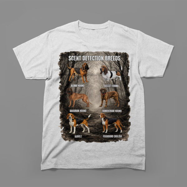 scent detection breeds dog lover t shirt