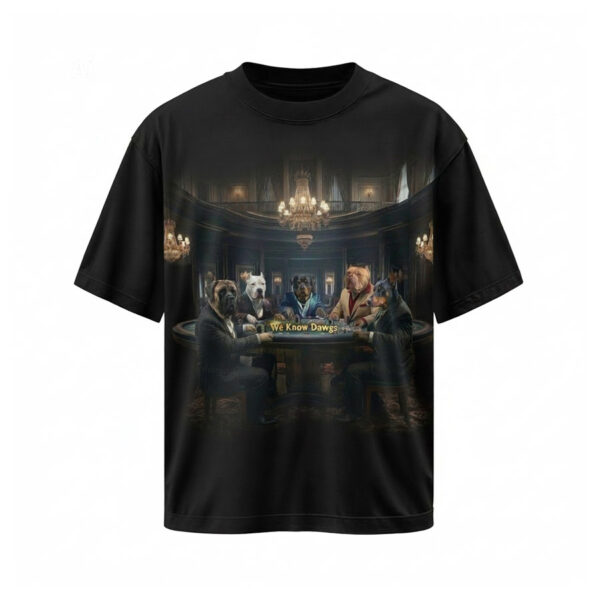 we know dawgs poker dogs t shirt
